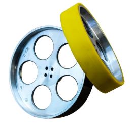 Meter counter wheels